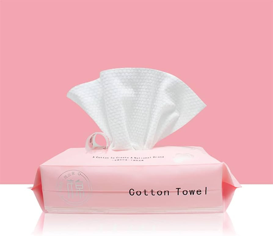 Deeply Cleansing Disposable Face Towel Cotton Tissue, Cotton Facial Dry Wipes 60 Count, Multi-Pur... | Amazon (US)