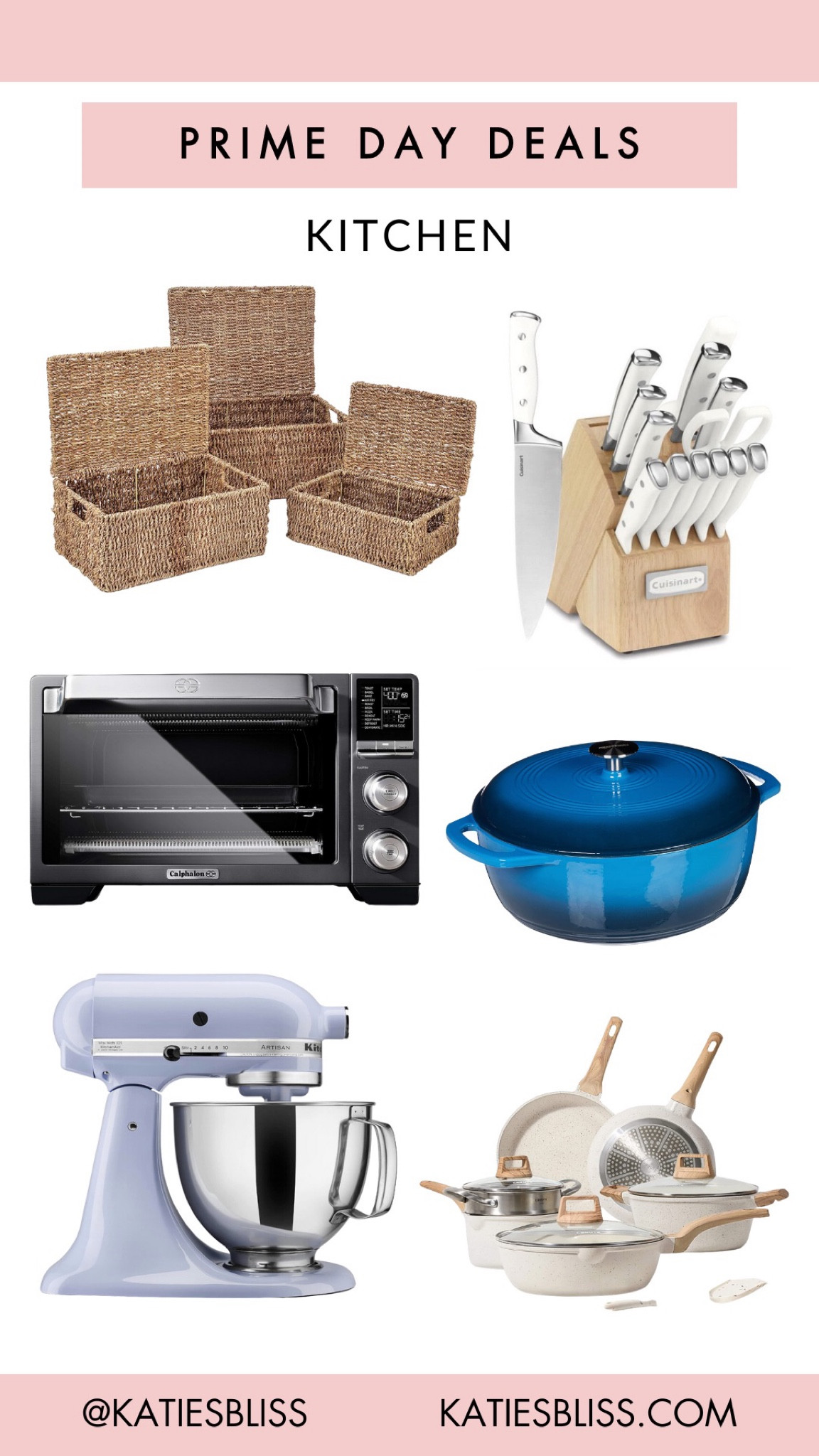 Prime day deals ✨ kitchen finds 

Le creuset. Cuisinart. Kitchenaid. Toaster oven. Air fryer. Dutch oven. Knives. Pots and pans. 



#LTKhome #LTKxPrime #LTKsalealert