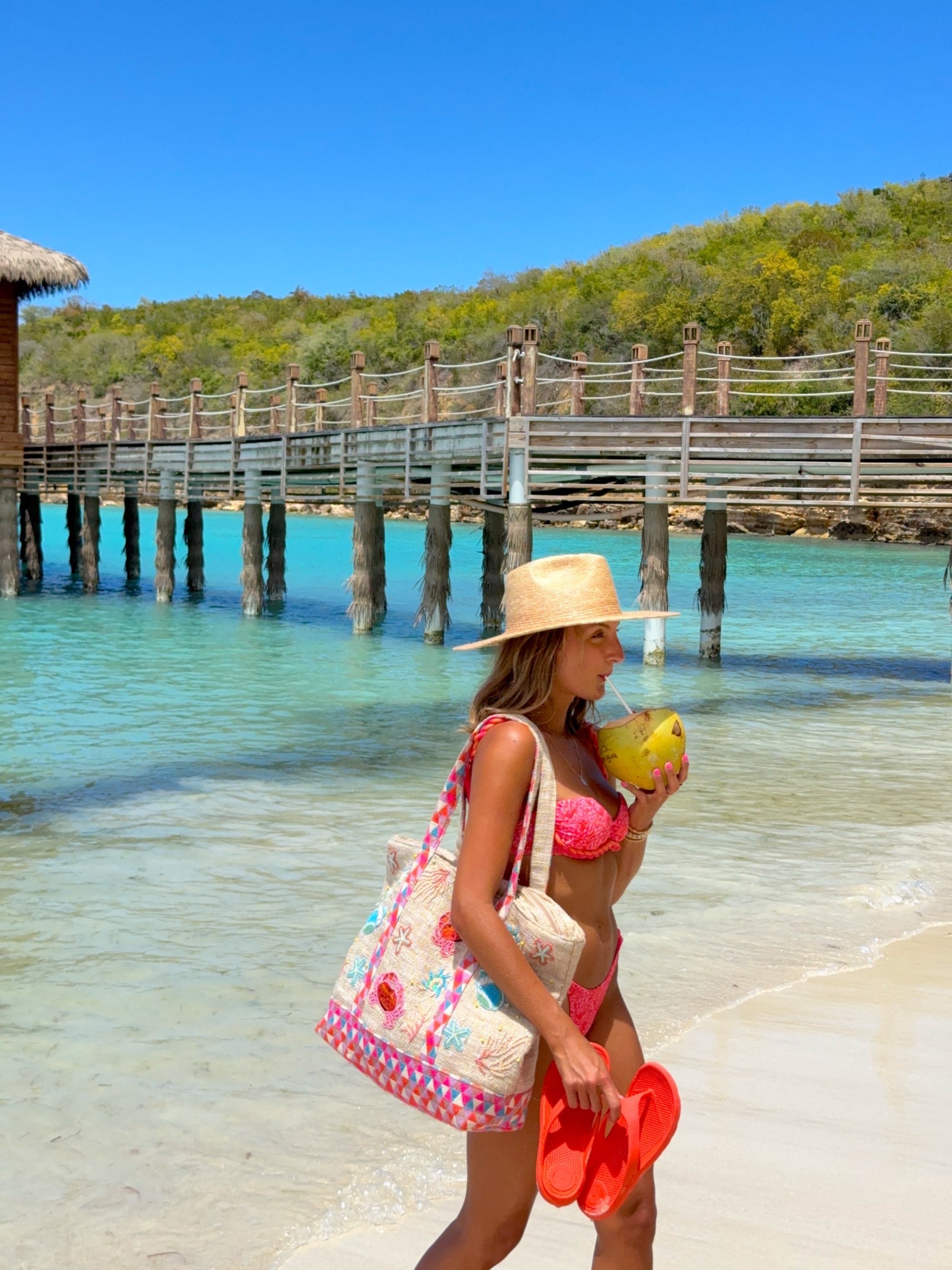 vacation outfit of the day - fish bag is from America Beyond and not on LTK 👙

#LTKootd #LTKTravel