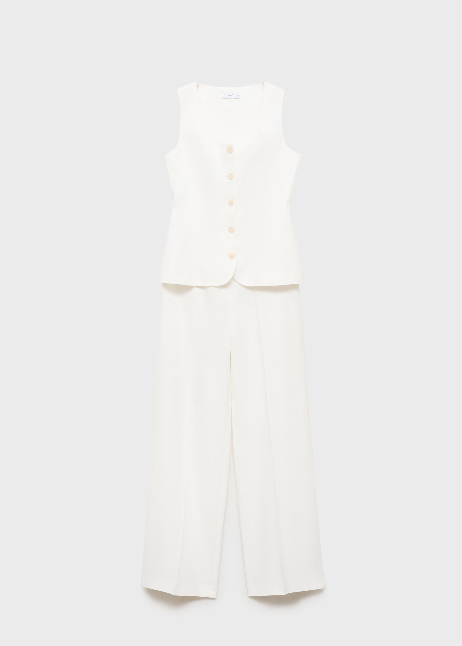 Suit-style linen jumpsuit - Women | MANGO USA | Mango (US/MX/AU)