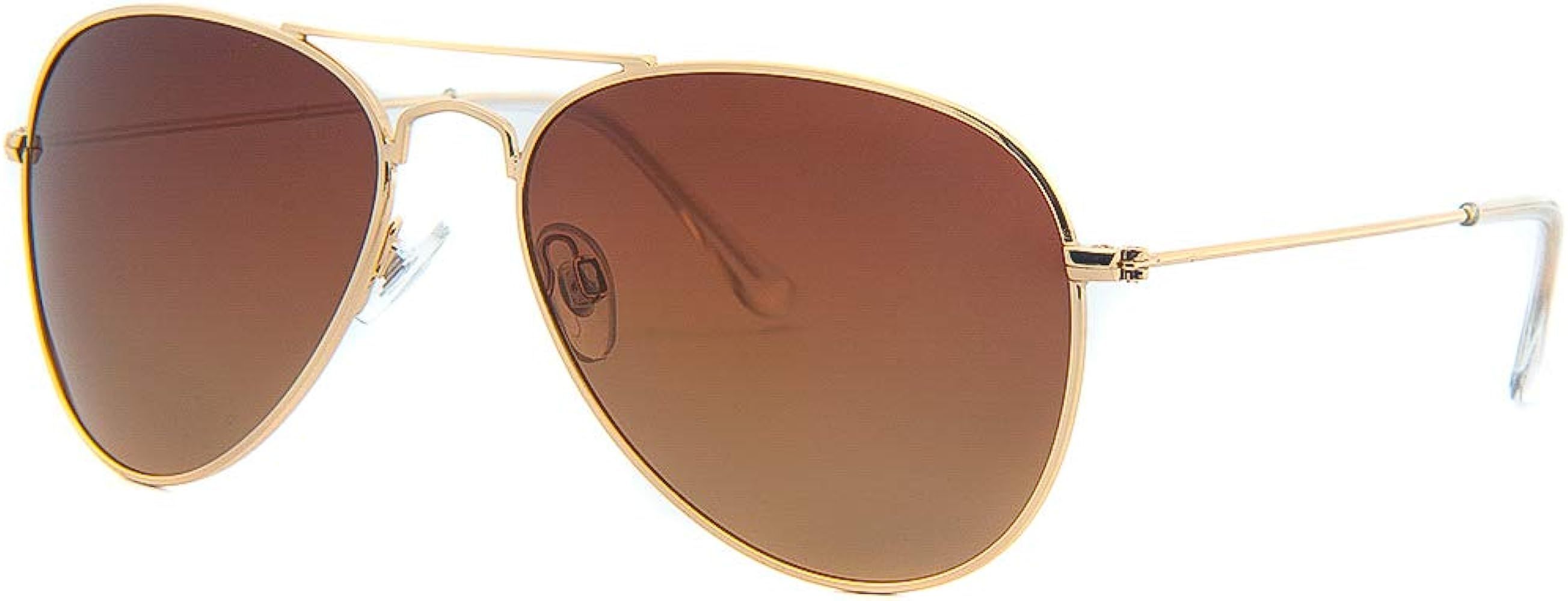 Classic Aviator Sunglasses for Women Men UV400 Lens Stainless Steel Frame Glasses Lightweight | Amazon (US)