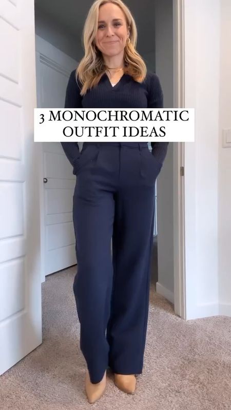 Three monochromatic outfit ideas for the next time you need a new outfit idea! 

#LTKfit #LTKunder100 #LTKFind