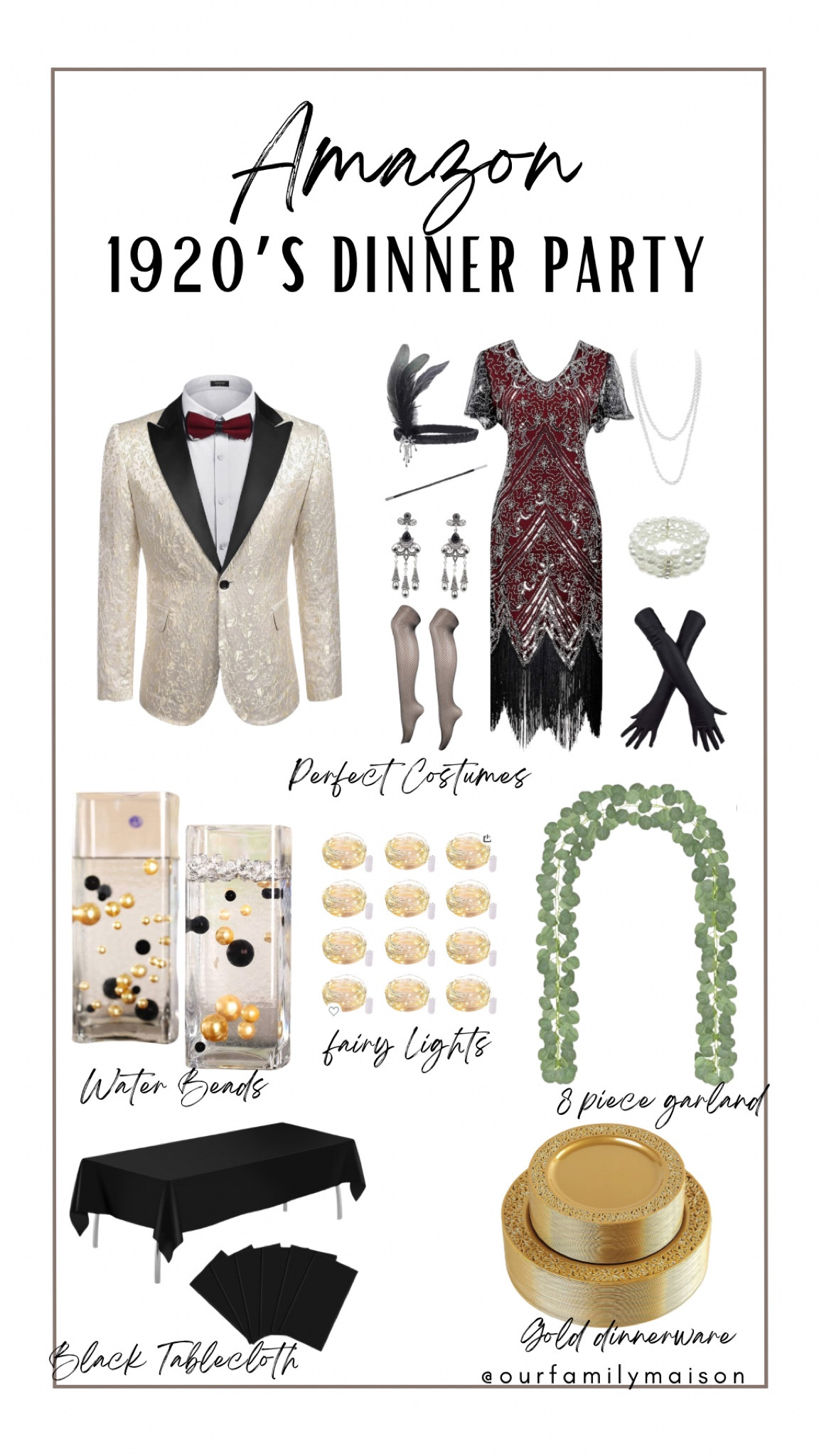 Whether it’s Great Gatsby or a Murder Mystery dinner night with friends, this list of 1920’s dinner party must-haves will make your night one to remember #LTKdinnerparty #LTKvintage

#LTKparties #LTKMostLoved #LTKhome