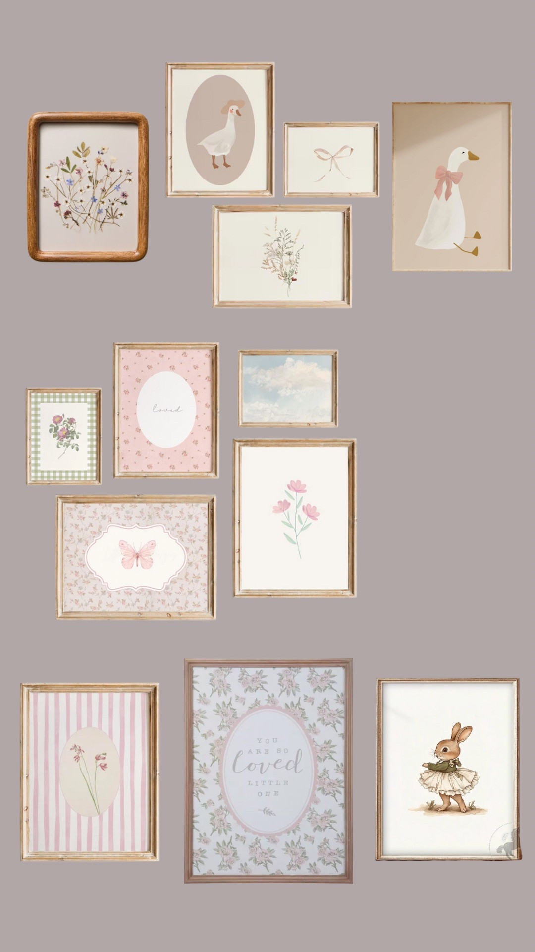 My wall art inspo for Harper’s room! 🐰💓