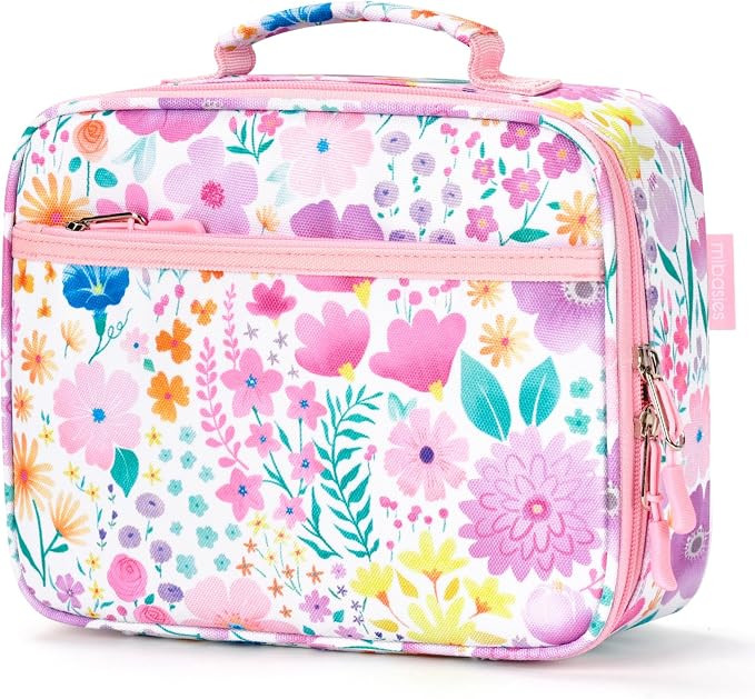 mibasies Kids Lunch Box for Girls, Insulated and Reusable Lunch Bag for School Preschool Kinderga... | Amazon (US)