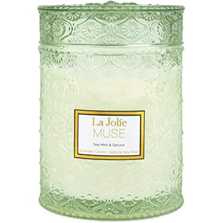 Voluspa White Cypress Candle | Large Jar | 18 Oz | All Natural Wicks and Coconut Wax for Clean Burni | Amazon (US)