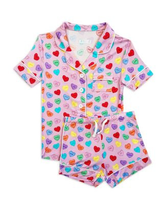 KatieJnyc Girls' Lynn Short Sleeve Top & Shorts Pajama Set - Big Kid  | Bloomingdale's Kids | Bloomingdale's (US)