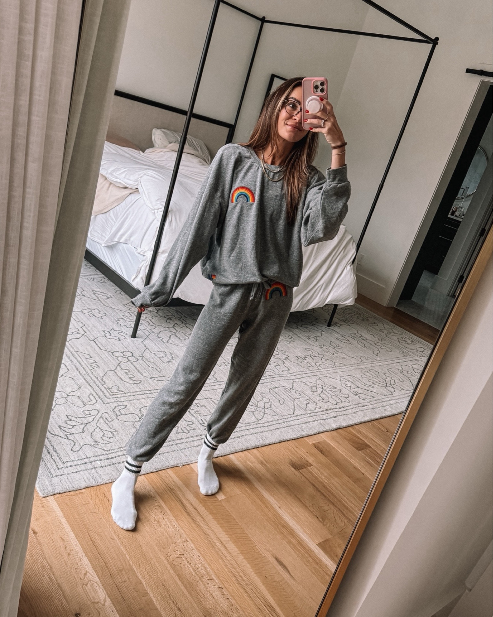 the coziest sweatpants + sweatshirt ever! wearing a small in pants and xs in the sweatshirt 

#LTKfitness #LTKtravel #LTKstyletip