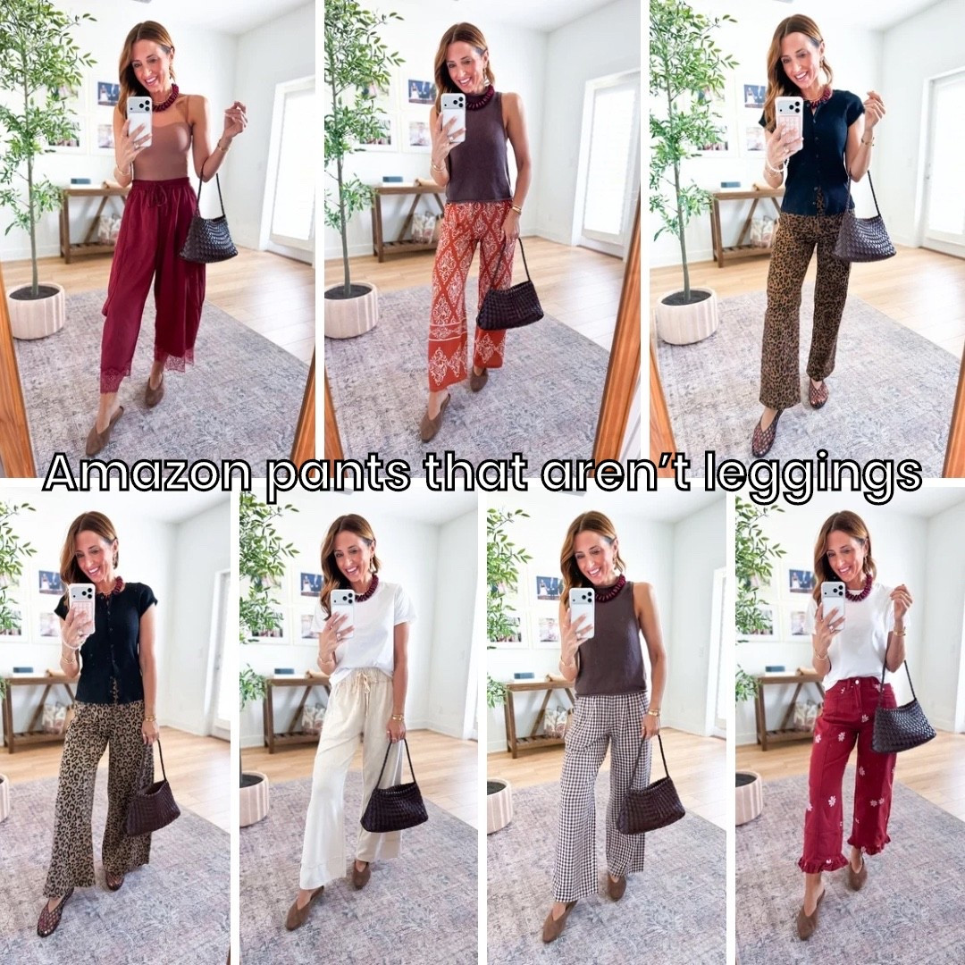 Fall outfits. Fall style. Mom outfits. Teacher outfits. Everyday outfits. Cute Amazon pants that aren’t leggings! Travel outfits. Wearing smallest size in pants and tops. I am 5’3. Braided purse. Neutral ballet flats are TTS. Jelly ballet flats are whole sizes only and run a smidge big - I’m a 6.5 and sized down to a 6.

#LTKgrwm #LTKootd #LTKPetite