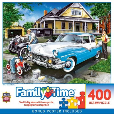 MasterPieces 400 Piece Jigsaw Puzzle - Three Generations - 18"x24" | Target