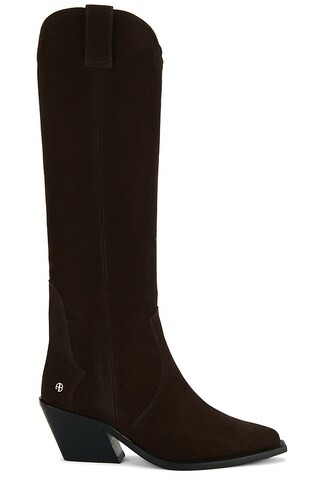 ANINE BING Tall Tania Boot in Dark Brown from Revolve.com | Revolve Clothing (Global)