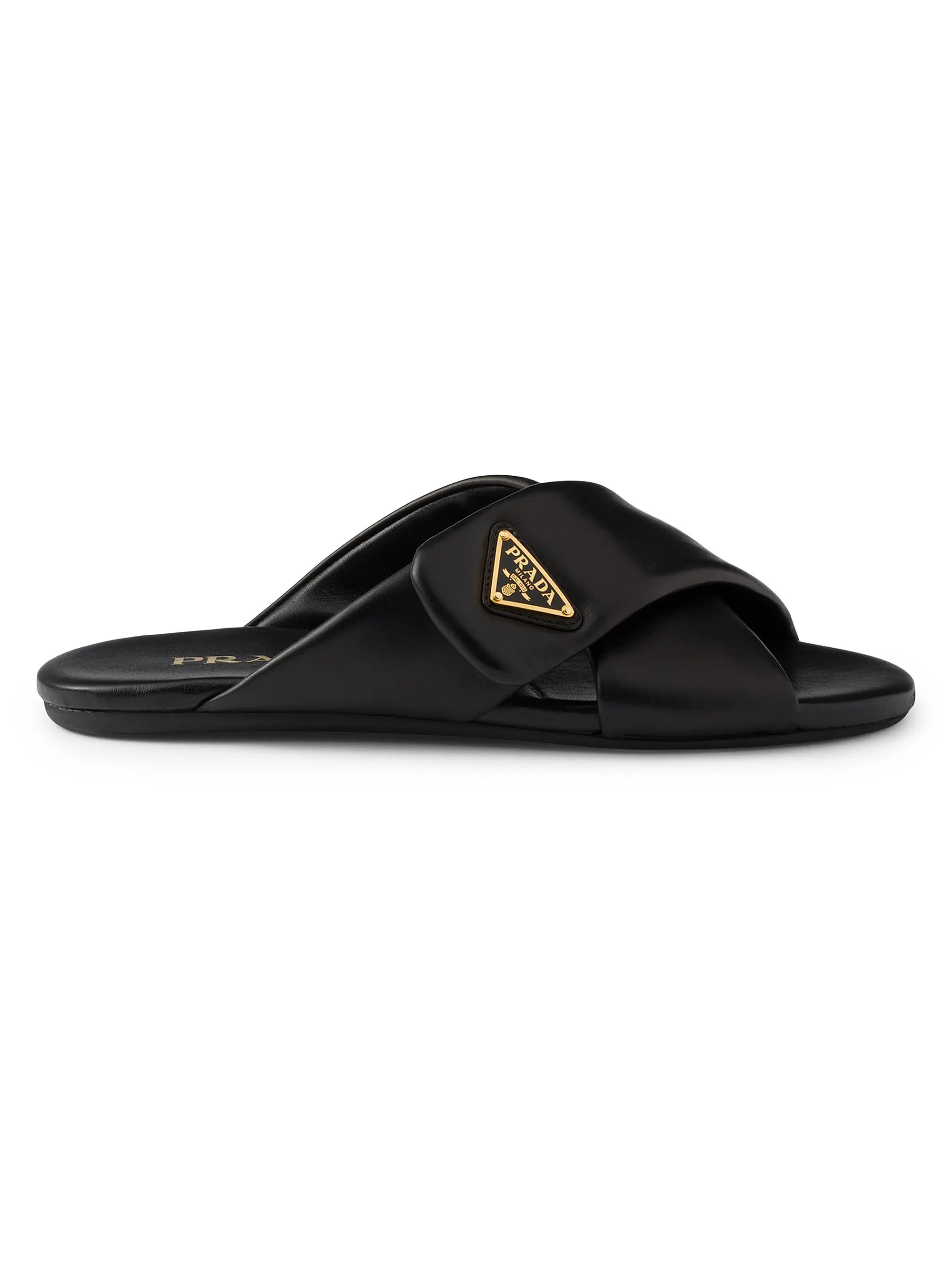 Padded Nappa Leather Slides | Saks Fifth Avenue
