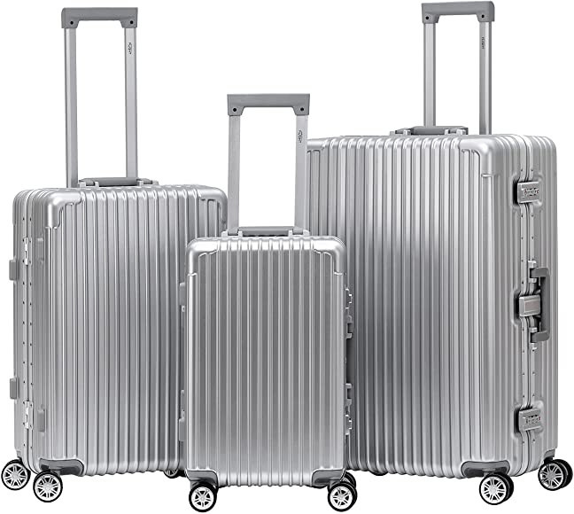 Flight Knight Premium Travel Suitcase - 8 Spinner Wheels - Built-in TSA Lock Lightweight Aluminiu... | Amazon (UK)