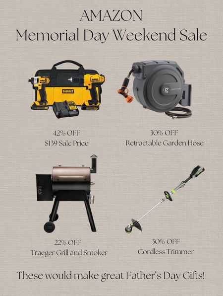 Amazon Memorial Day Sale

Amazon sale, tool sale, fathers day gift ideas, traeger grill, dewalt tools, amazon memorial day sale 

#LTKHome #LTKSaleAlert #LTKFindsUnder100