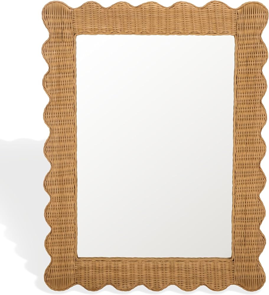 SAFAVIEH Couture Collection - Glendetta Natural Rattan Rectangle Mirror | Amazon (US)