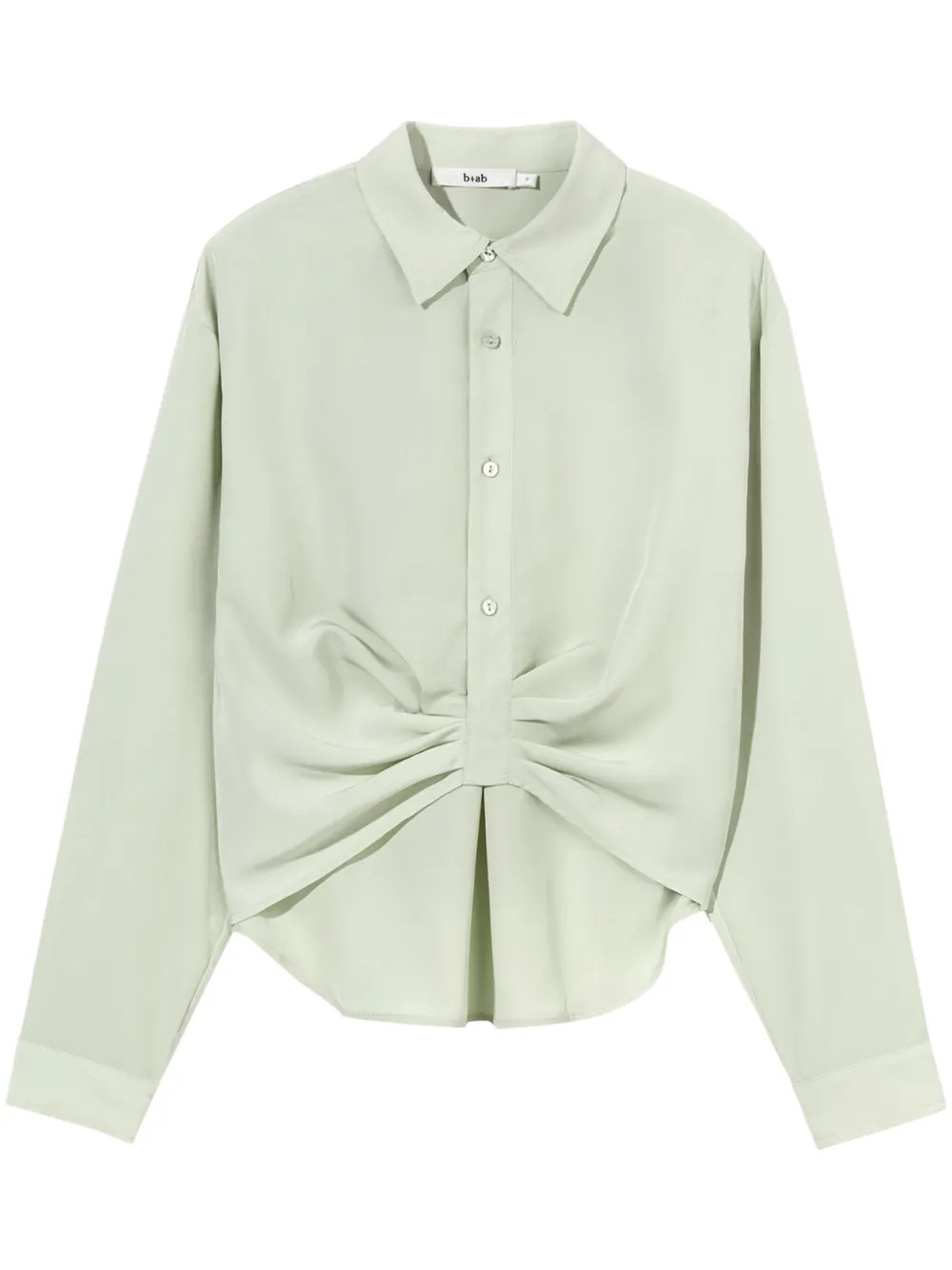 ruched long-sleeve shirt | Farfetch Global