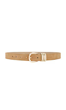 petit moments Polished Belt in Tan Suede & Gold from Revolve.com | Revolve Clothing (Global)