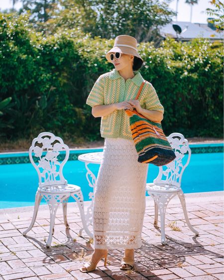 Knit top and knit skirt for summer, yes! Please! 

#LTKTravel #LTKStyleTip #LTKItBag