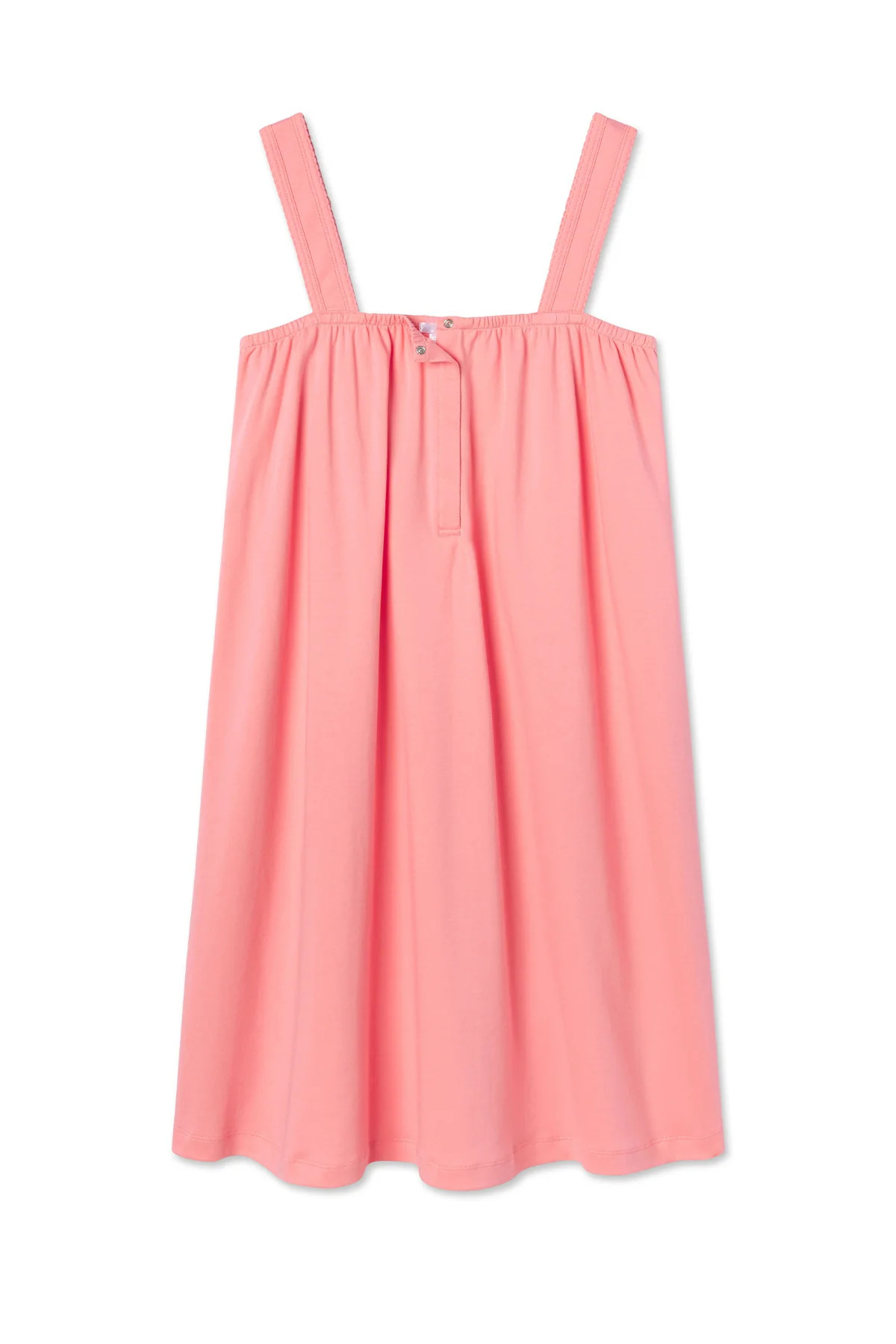 Pima Maternity Sophia Nightgown in Coral | Lake Pajamas