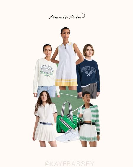 Spring trend forecast: tennis core. Tennis dresses, sweaters, pleated skirts and more

#tennis #shopbop #spring #trends #ootd

#LTKstyletip #LTKSeasonal