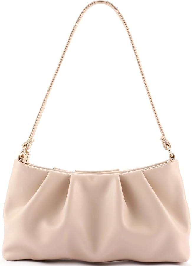 Women's Clutch Purse, Pleated Evening Handbag, Shoulder Bag with Detachable Chain and Shoulder St... | Amazon (US)