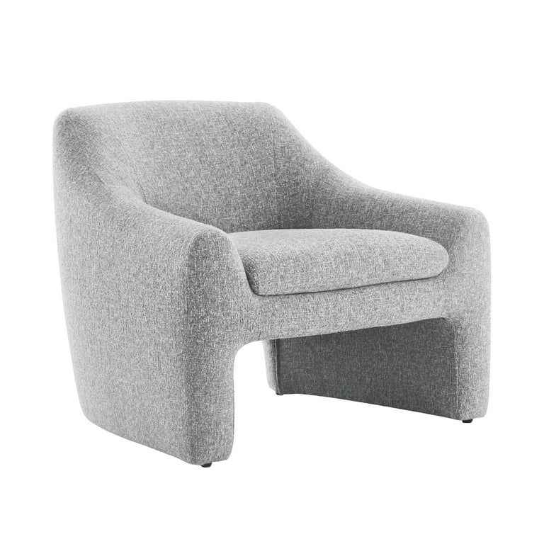 CHITA Modern Accent Chair, Upholstered Arm Chair Living Room Bedroom, Fabric in Gray | Walmart (US)