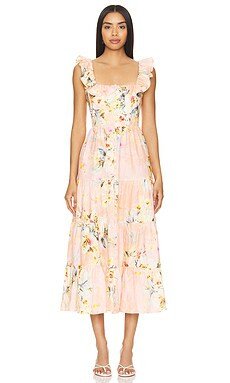 Yumi Kim Madison Dress in Destiny Delight Blush from Revolve.com | Revolve Clothing (Global)