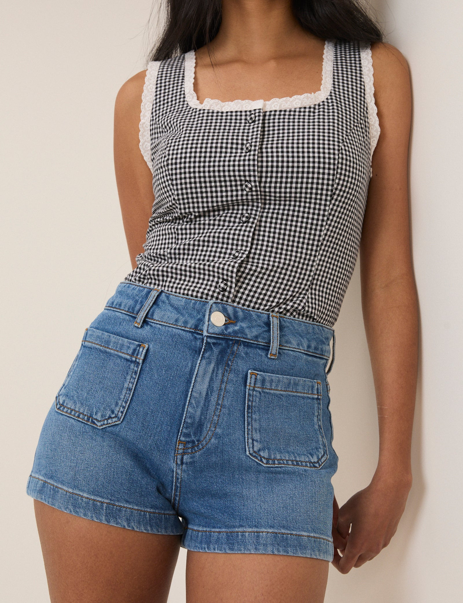 Blue Pocket Front Denim Shorts | Nobody's Child