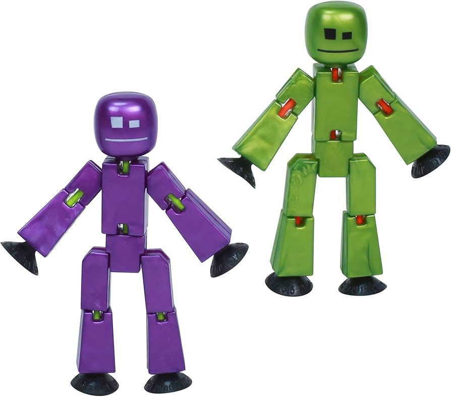 Zing StikBot Dual Pack - Includes 2 StikBots - Collectible Action Figures and Accessories, Stop M... | Amazon (US)