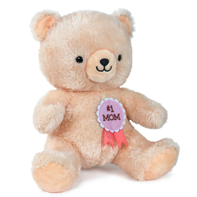 Hallmark Mother's Day Teddy Bear Plush With #1 Mom Ribbon, 8" | Walmart (US)