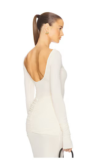 Matte Jersey Long Sleeve Top in Swiss Cream | Revolve Clothing (Global)