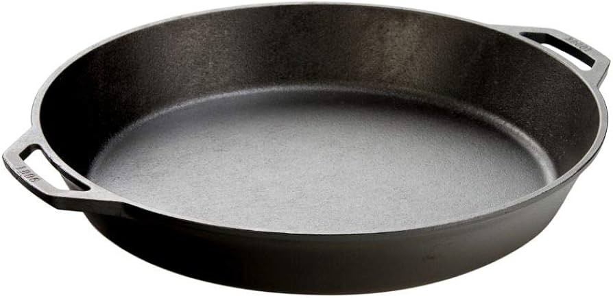 Lodge 17 Inch Pre-Seasoned Cast Iron Skillet - Dual Assist Handles - Use in the Oven, on the Stov... | Amazon (US)