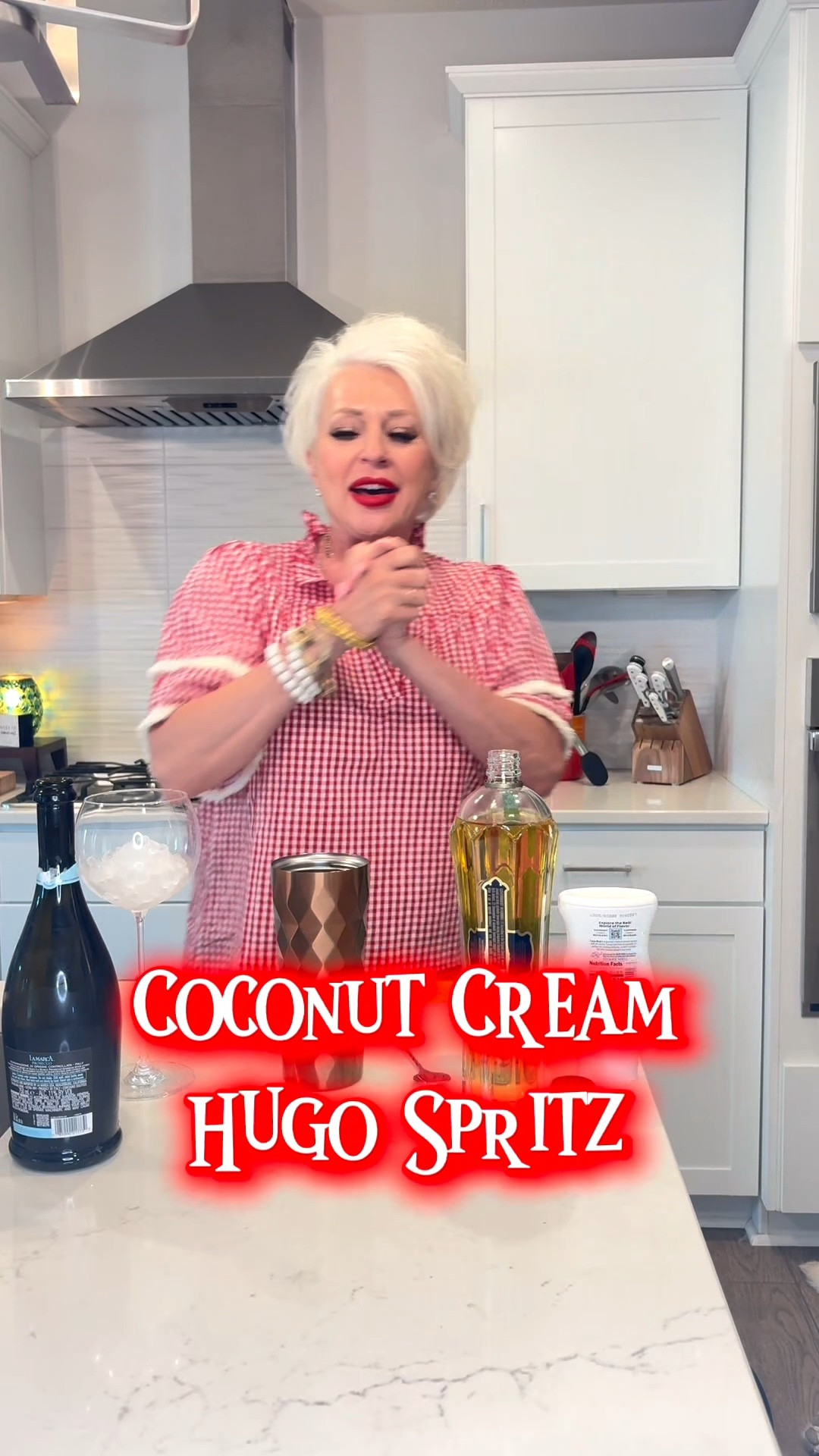 Happy Friday! Let’s make a coconut cream Hugo spritz!

#LTKHome #LTKOver40 #LTKfoodie