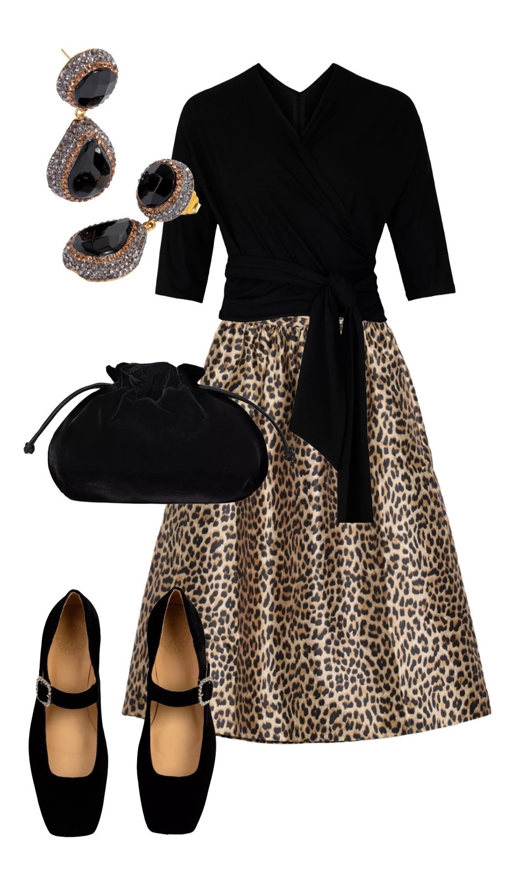 There’s never a better time to draw on the fashion styles of the 1950s than when wearing leopard print. It was the era of getting it right! 

Black Wrap Top - Marianna Déri at Wolf and Badger

Leopard Print Midi Skirt - Albaray

Black Velvet and Diamanté Mary Jane Low Shoes + Black Velvet Puffball Bag - Penelope Chilvers

Black Onyx Statement Drop Earrings - Soru 





#LTKpartywear #LTKeurope #LTKfestive