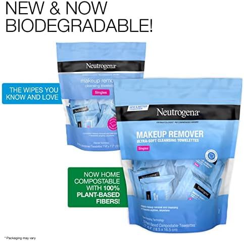Neutrogena Makeup Remover Facial Cleansing Towelette Singles, Daily Face Wipes Remove Dirt, Oil, Mak | Amazon (US)