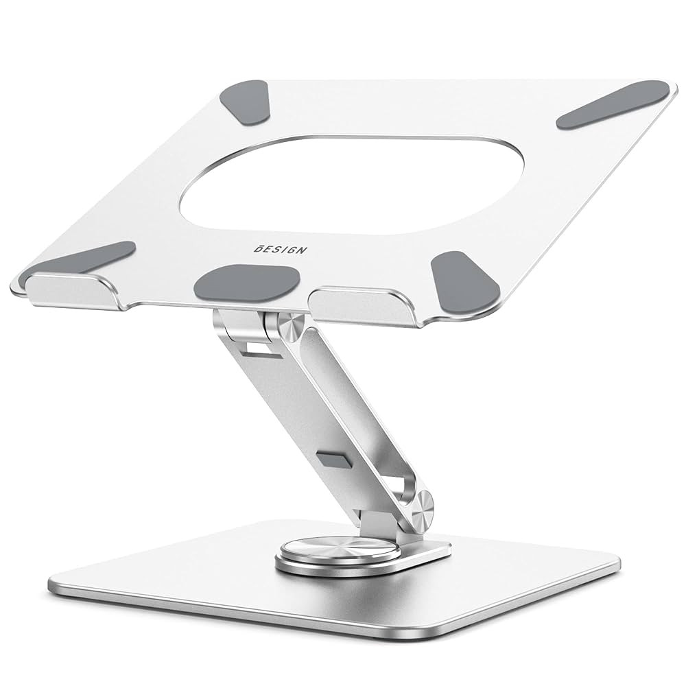 BESIGN LSX7 Laptop Stand with 360 Rotating Base, Ergonomic Adjustable Notebook Riser Holder Compa... | Amazon (US)