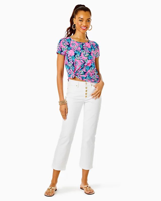 27" South Ocean High Rise Straight Leg Jean | Lilly Pulitzer