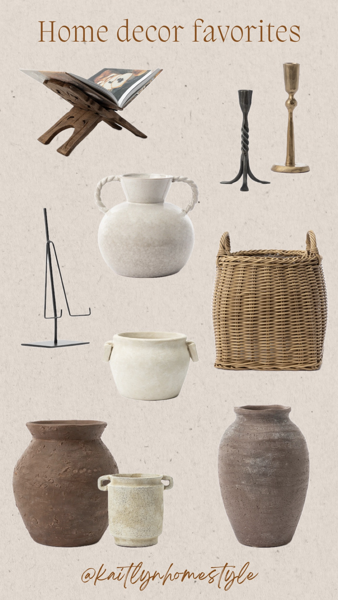 Home decor favorites! Vases, candle holders, easel, woven basket, book holder  Free shipping McGee and Co. 

#LTKFindsUnder100 #LTKHome #LTKU