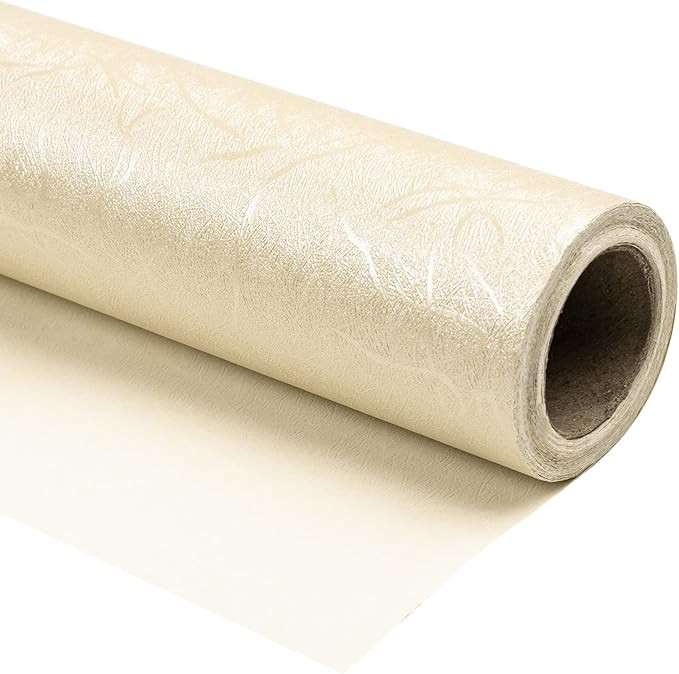 WRAPAHOLIC Wrapping Paper Roll - Mini Roll - 17 Inch x 16.5 Feet - Basic Texture Cream Design for... | Amazon (US)