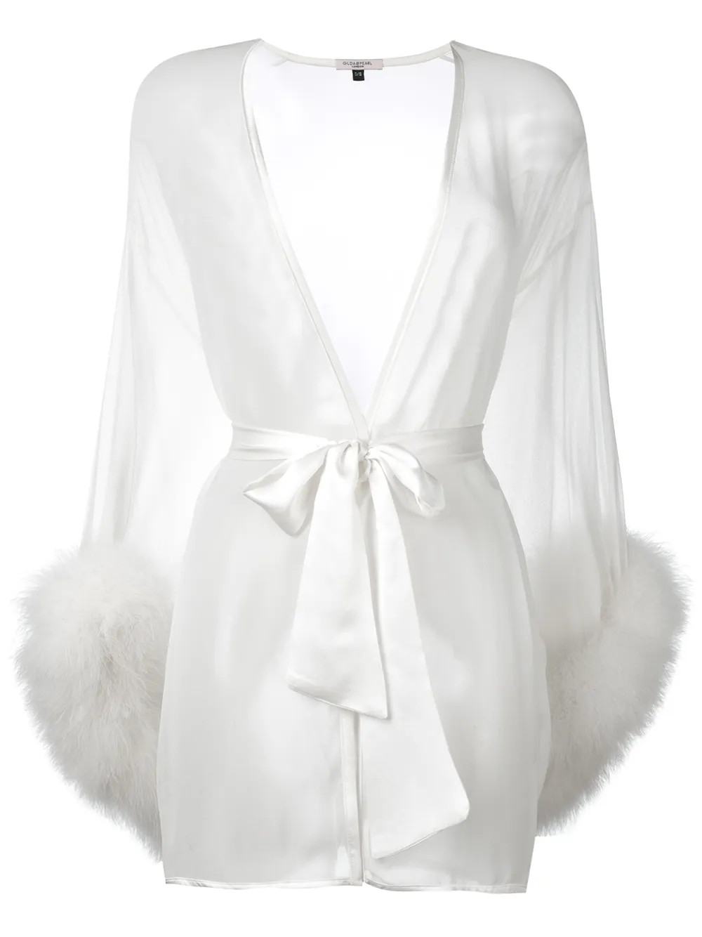 Gilda & Pearl Diana Sheer Silk Robe | White | FARFETCH NZ | Farfetch Global