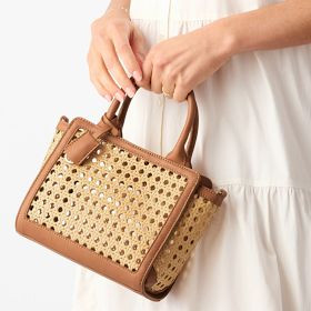 Waterproof Caning Mini Tote Crossbody | Mark and Graham