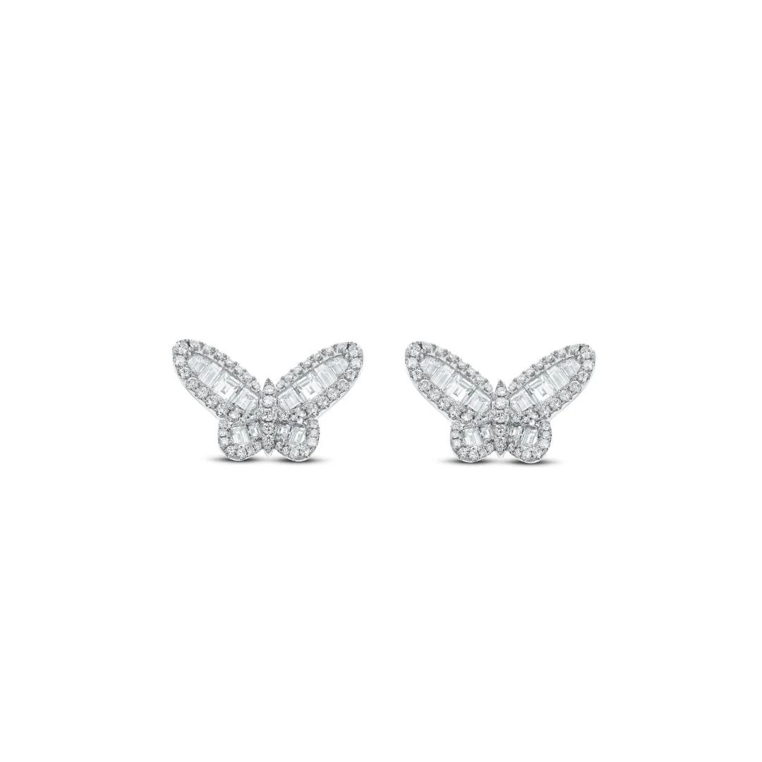 1.40cts Diamond Butterfly Studs | Milliard Diamond Concierge