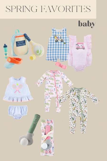 Baby girl and baby boy golf and tennis outfits 

#LTKSeasonal #LTKunder50 #LTKbaby