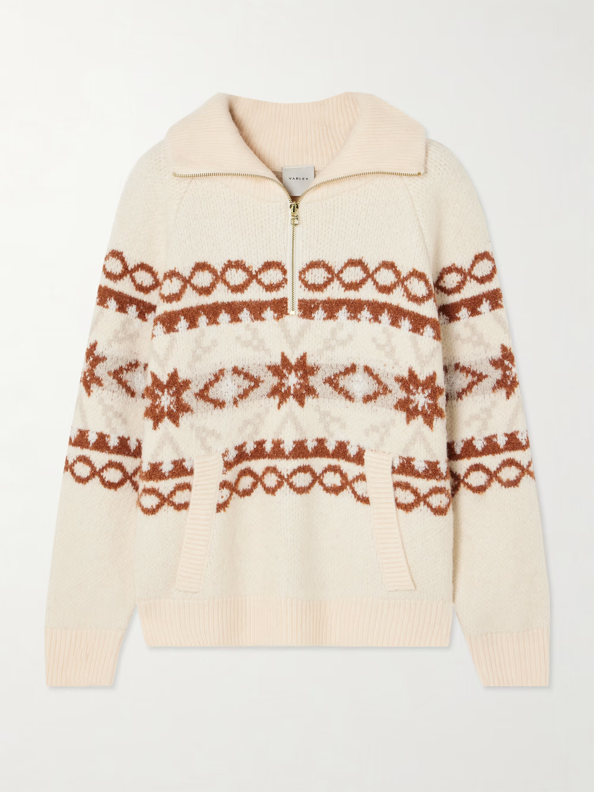 Cai Fair Isle intarsia-knit half-zip sweater | NET-A-PORTER (UK & EU)