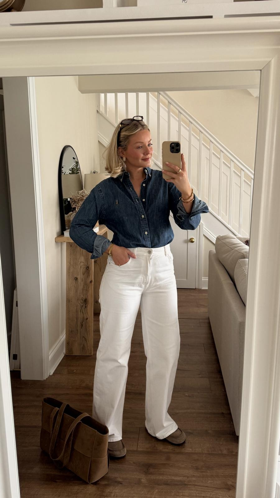 Ralph Lauren Shirt with Abercrombie Relaxed Jeans and Katie Loxton Bag 

Spring Style, Spring Outfit, Summer Outfit, Spring Staples, Abercrombie Jeans, White Jeans, Denim Shirt 

#LTKsummer #LTKuk #LTKspring