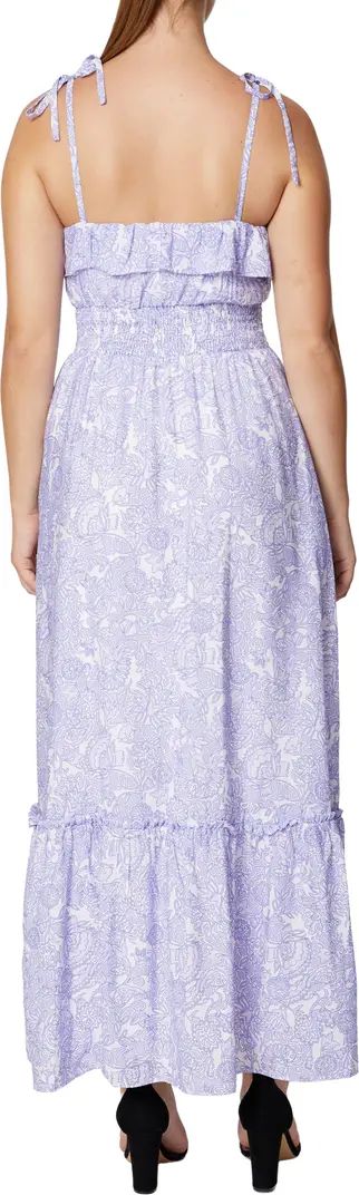 Paisley Print Smocked Waist Maxi Dress | Nordstrom Rack