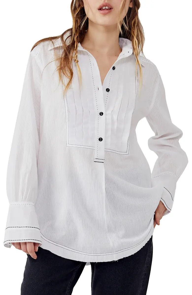 Black Tie Tux Button-Up Shirt | Nordstrom