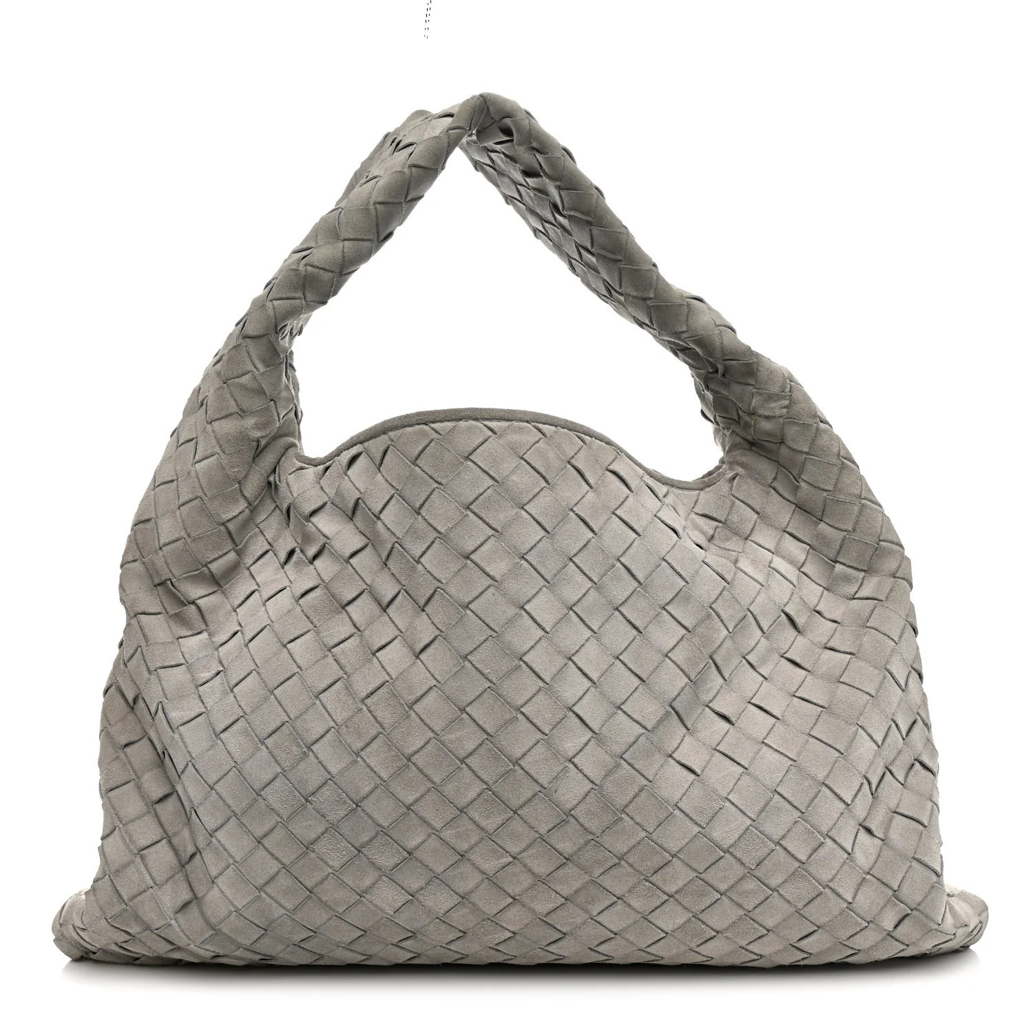 Suede Intrecciato Small Hop Sterling | FASHIONPHILE (US)