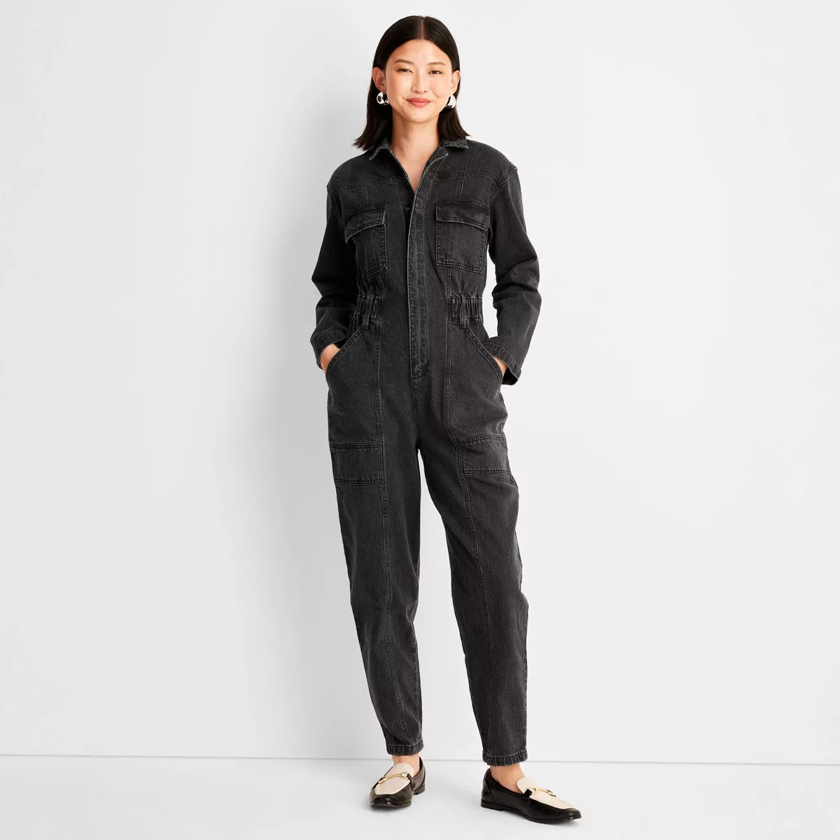 Women's Long Sleeve Denim Jumpsuit - Universal Thread™ | Target