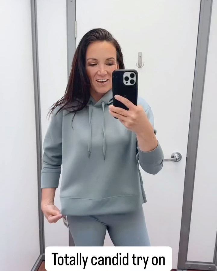 Impromptu @walmart try on because I spotted this Scuba Sweatshirt and it is so good!  Like my kids would say “she a baddie she know she a ten!”  and her side zips are so adorable!  Definitely an amazing price too!  

#LTKFindsUnder50 #LTKMidsize #LTKOver40